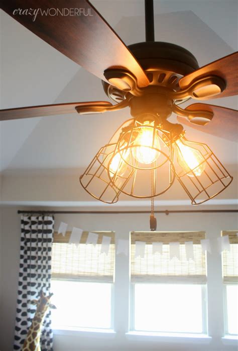 Get free shipping on qualified industrial, indoor ceiling fans or buy online pick up in store today in the lighting department. DIY cage light ceiling fan - Crazy Wonderful
