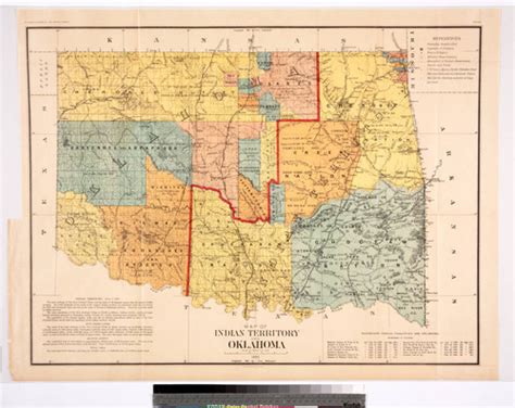 Map Of Indian Territory And Oklahoma 1890 — Calisphere