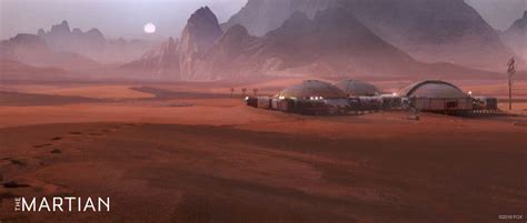 Concept Art For The Martian Movie Human Mars