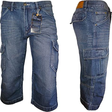 Arizona Cargo-Long-Bermudas Herren 3/4 Denim-Jeans Regular fit (24