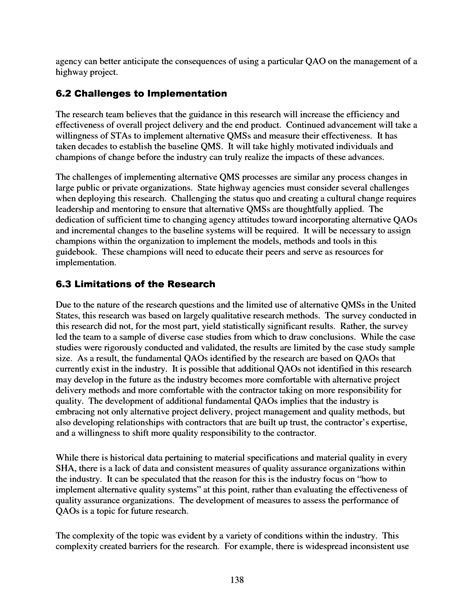 Research limitations in a typical dissertation may relate to the following points: Chapter 6: Conclusions, Limitations and Future Research ...