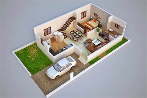 3d Duplex Home Plan Ideas Everyone Will Like Acha Homes