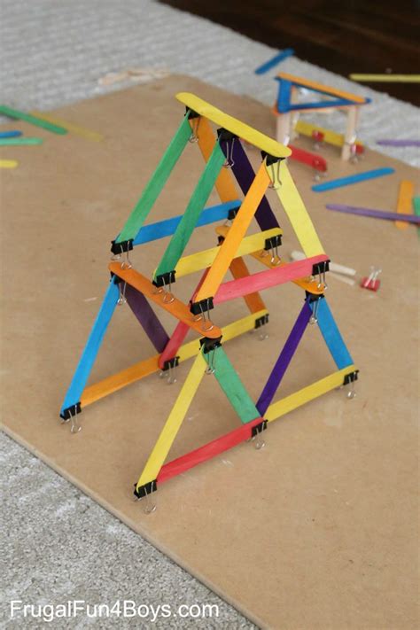 5 Engineering Challenges With Clothespins Binder Clips And Craft