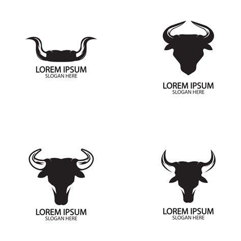 Bull Horn Logo And Symbol Template Icons App 2492891 Vector Art At Vecteezy