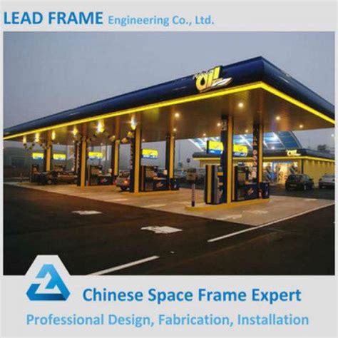 Find gas station canopy manufacturers from china. Buy Prefabricated Steel Structure Gas Station Canopy Roof ...