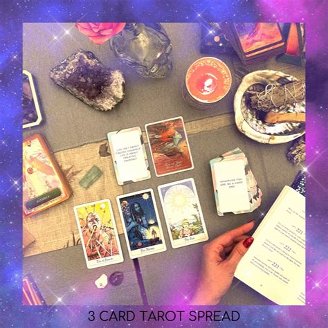 3 Card Tarot Spread Past Present Future Tarot Oracle Etsy