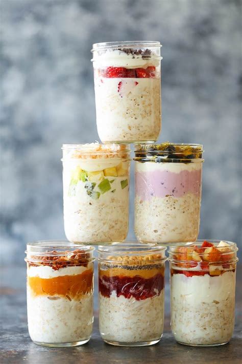 Overnight oatmeal is very popular, some people add greek yogurt to theirs for more protein, but personally i'm not a fan of the tangy taste. Low Calorie Overnight Oats Recipes : High Protein Post Workout Easy Berry Overnight Oats The ...