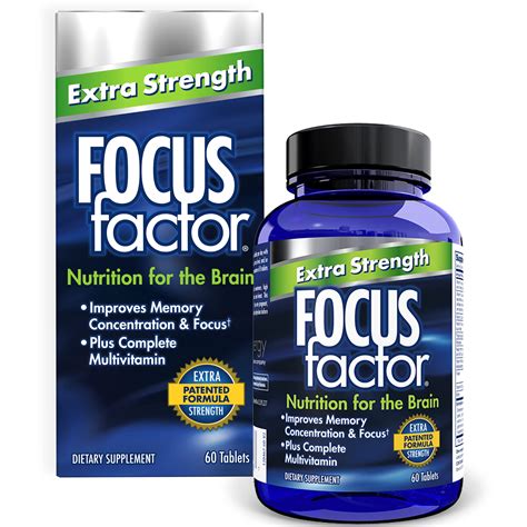 Focus Factor Extra Strength 60ct Memory Concentration Focus Brain