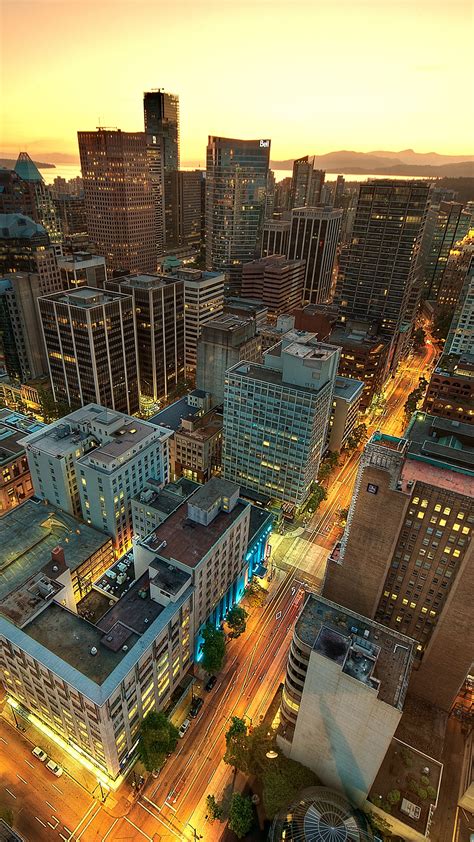 Downtown Vancouver Iphone Wallpaper Hd