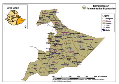 Ethiopia Somali Region Administrative Boundaries Ethiopia Reliefweb