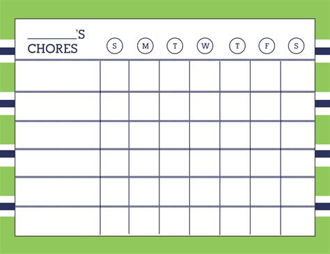 Best Printable Weekly Chore Chart Images And Photos Finder