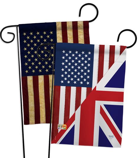 Us Uk Friendship Flags Of The World Us Friendship Garden Flags Pack