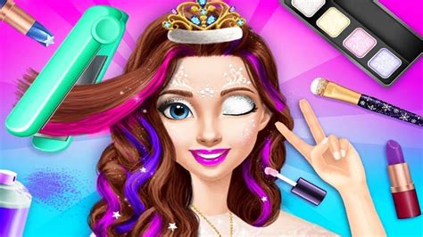 Fun Girl Care Kids Game Princess Gloria Makeup Salon Frozen Beauty