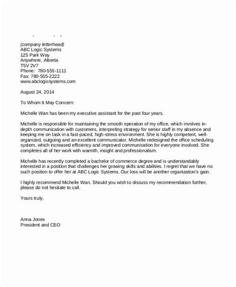 30 employee recommendation letter sample example document template in 2021 employee