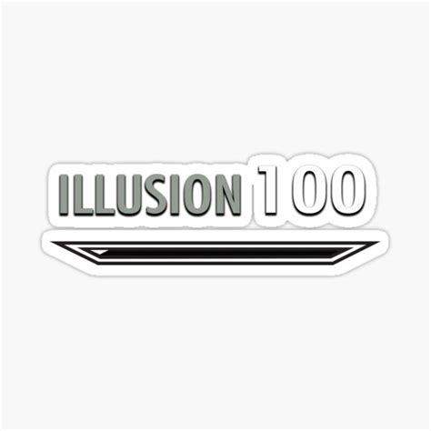 Illusion 100 Meme Sticker For Sale By Sood1200abhi Redbubble