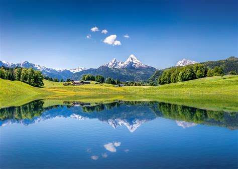 Lac Dans Les Alpes Image Stock Image Du Nature Allemagne 26065341