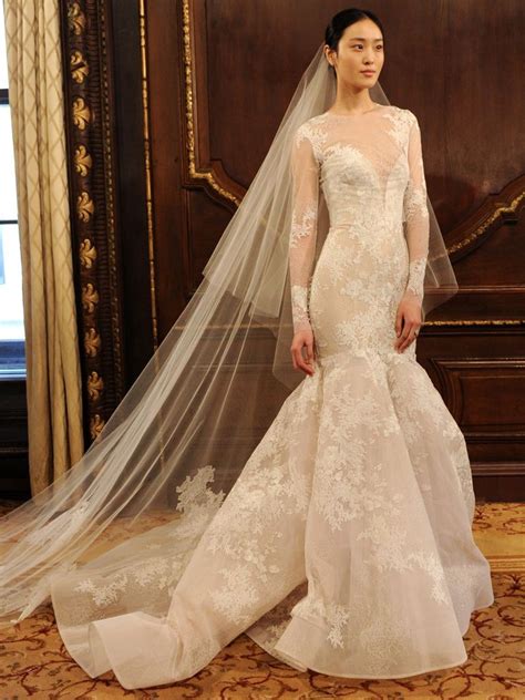 See Monique Lhuillier Wedding Dresses From Bridal Fashion Week Bridal