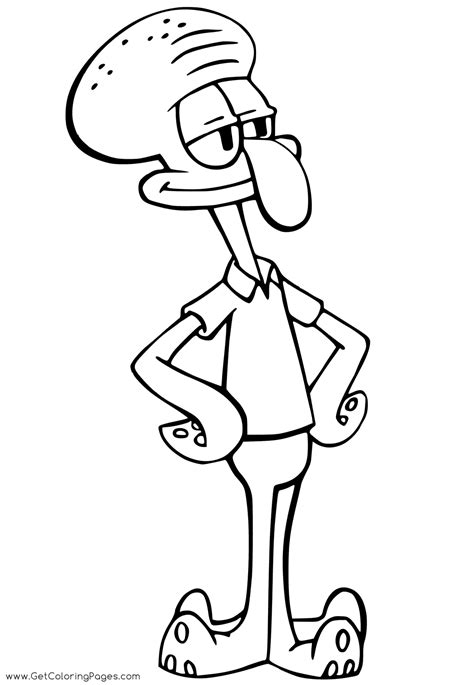 Coloring pages for spongebob squarepants characters squidward. Free Colouring Pages Cartoon Squidward - Get Coloring Pages