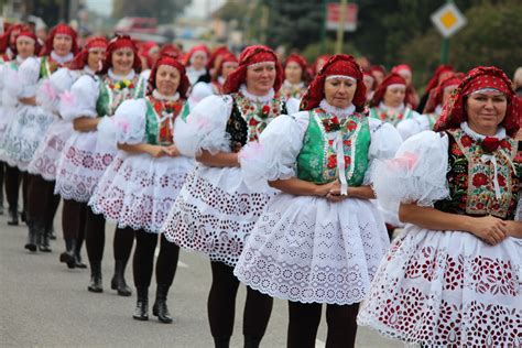 Folk Costume Kroj Jižní Morava Vracov Hody 2016 Průvod Folk