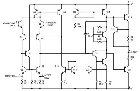 Lm741 Operational Amplifier Pinout Application And Datasheet Easybom
