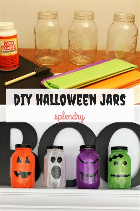 Diy Halloween Jars Splendry