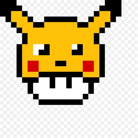Minecraft Pikachu Pixel Art Templates