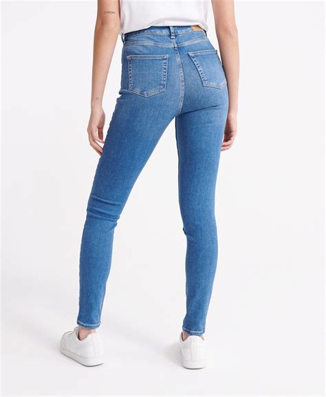 superdry skinny jeans met hoge taille jeans voor dames