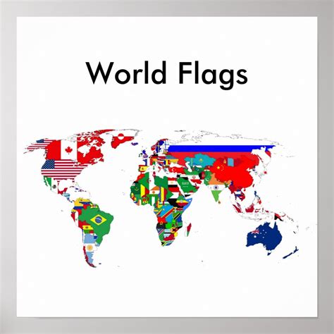 World Flags Poster Zazzle