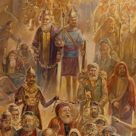 Jewish Painting The Exodus And The Babylonian Exile Of Israel By Alex