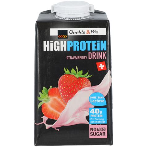 High Protein Drink Erdbeer 500ml Günstig Kaufen Coop Ch