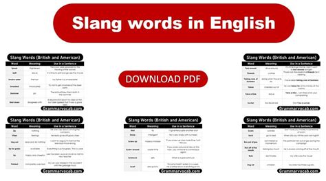 Awesome Slang Words In English American And British Slang Grammarvocab