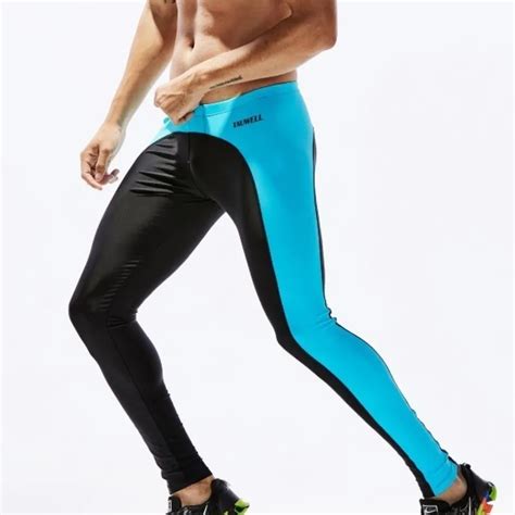 sexy men running tights compression pants mens gym training leggings fitness workout leggins