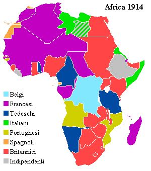 In africa the british, french, and belgian colonies suddenly found themselves at war with their german neighbors. File:Africa 1914 map.png - Wikipedia