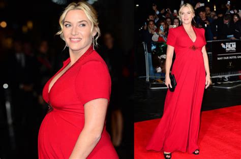 Ready To Pop Kate Winslet Dresses Her Pregnancy Curves To Perfection
