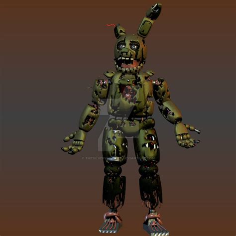 Springtrap With Suit By Thesilverwolf9221 On Deviantart