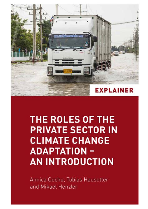 The Roles Of The Private Sector In Climate Change Adaptation An
