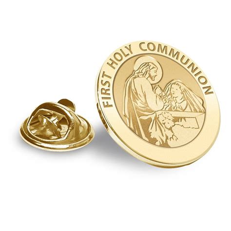 First Holy Communion Religious Brooch Lapel Pin Exclusive Pg90964