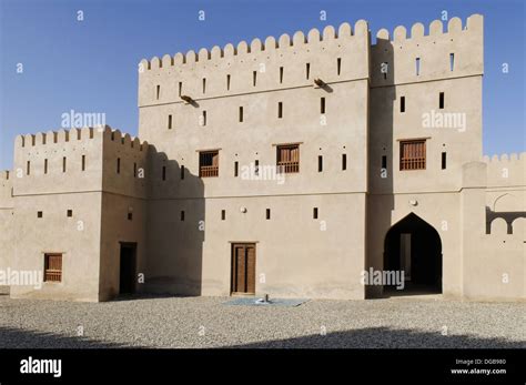 Historic Adobe Fortification Ibri Fort Or Castle Hajar Al Gharbi