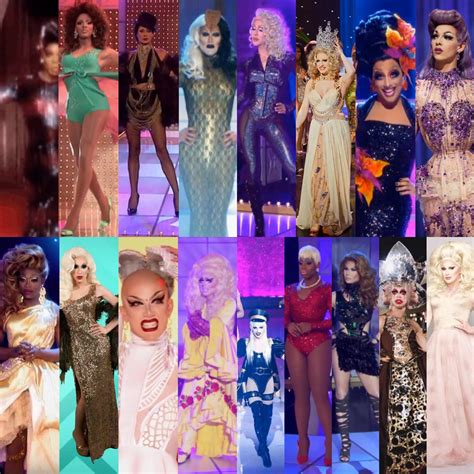 all of the rupaul s drag race winners circle crowning looks which one is your fave and why r