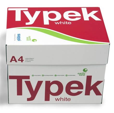 Typek Bond Paper A Gsm Box Of Reams Selvs Stationers