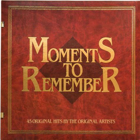 Moments To Remember 1988 Cd Discogs