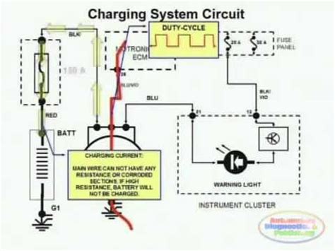 charging system wiring diagram youtube youtube