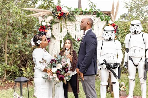 A Backyard Star Wars Mandalorian Wedding Popsugar Love And Sex Photo 94