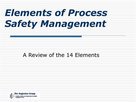 Ppt Elements Of Process Safety Management Powerpoint Presentation