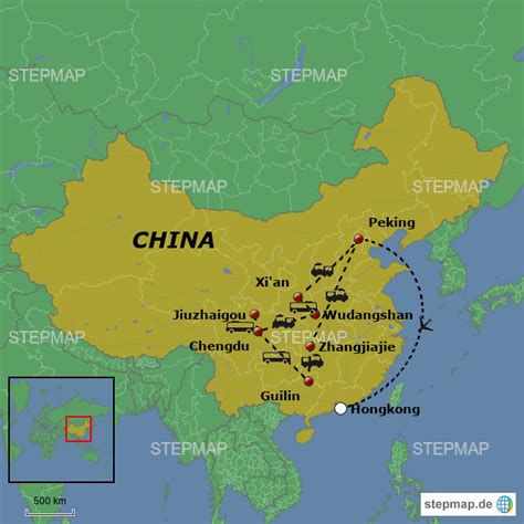 Stepmap Chinahongkong Landkarte Für China