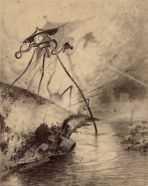 Les Illustrations D’alvim Corrêa Pour La Guerre Des Mondes En 1906 La Boite Verte