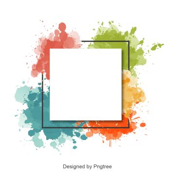 Abstract watercolor splash frame and border, Watercolor Border, Watercolor, Border PNG and ...