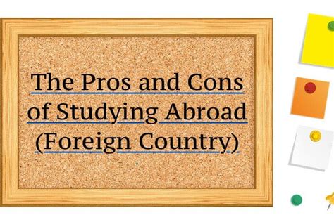 The Pros And Cons Of Studying Abroad Foreign Country Project Topics