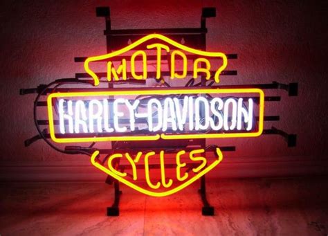 Neon Sign Enseigne Lumineuse Am Ricaine Harley Davidson Superbe