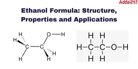 Ethanol Formula Ethyl Alcohol Formula Structure